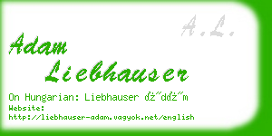 adam liebhauser business card